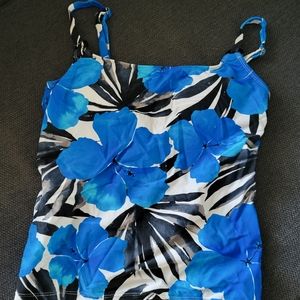 Island Escape Blue Tankini size 6